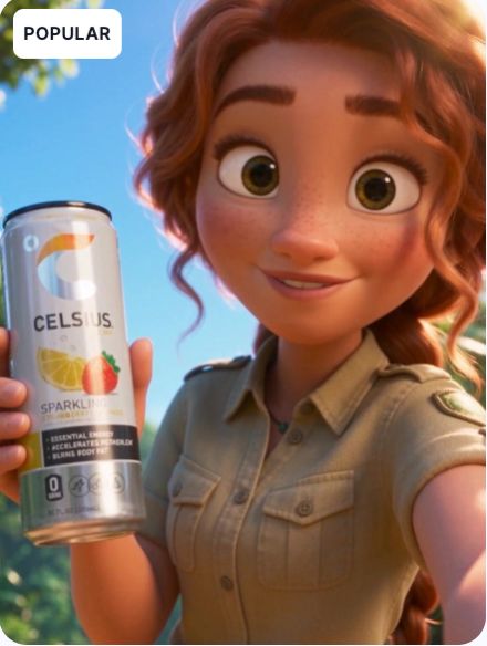 Pixar style AI ad