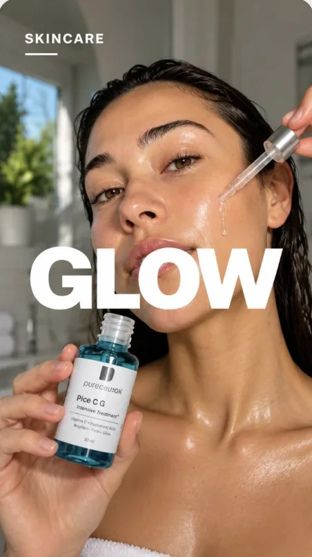 Skincare ad made with Imagen 4